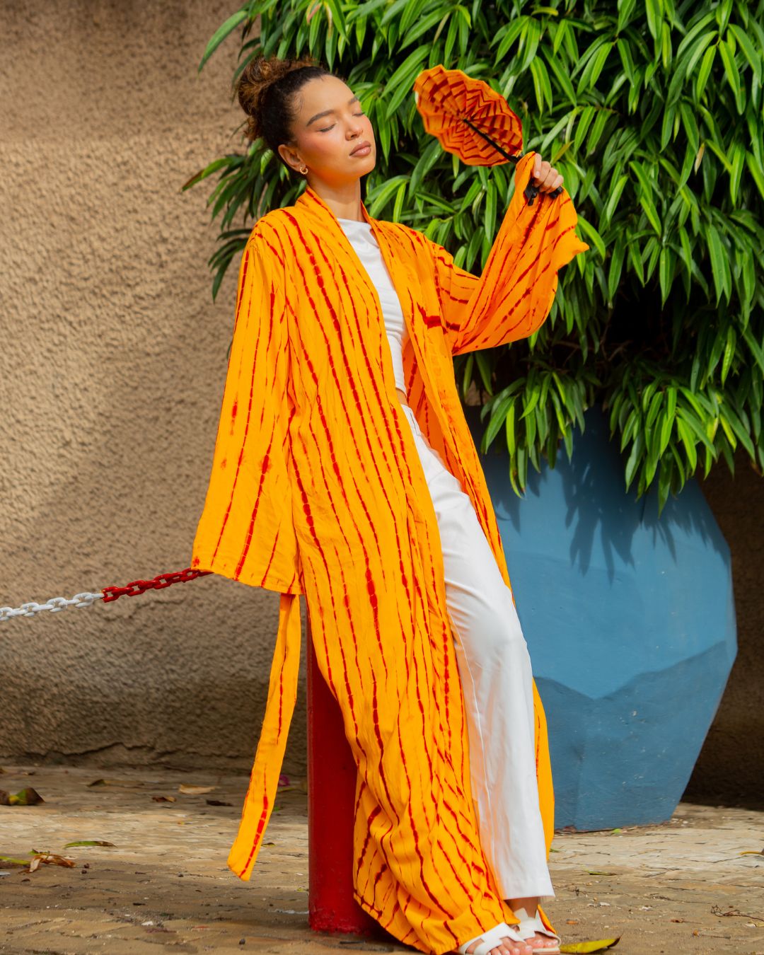 KIMONO MALAKA JAUNE - Kimono long