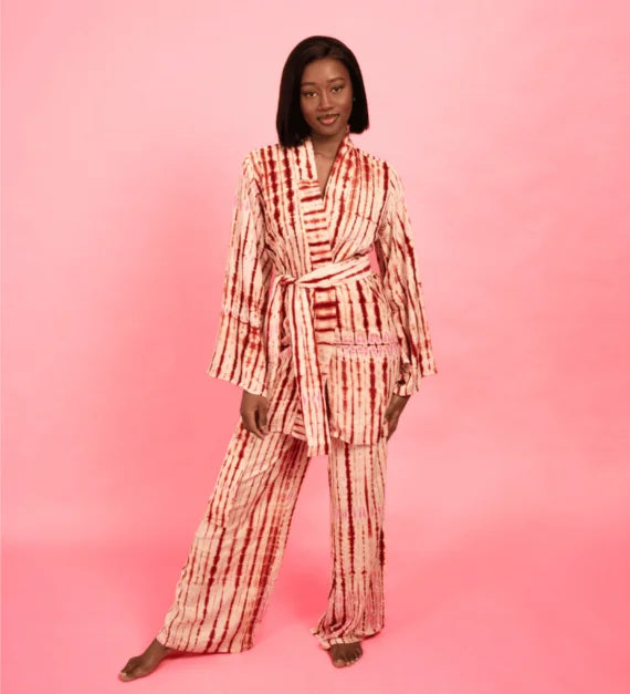 ATTA SET ROUGE/ROSE - Ensemble loungewear pantalon