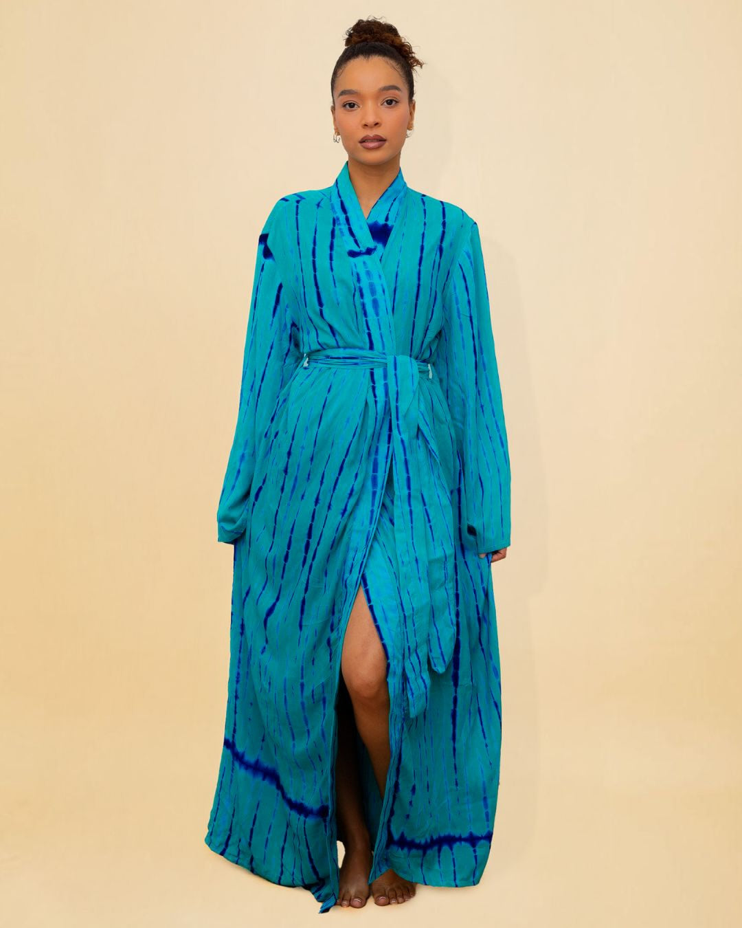 KIMONO MALAKA BLEU - Kimono long