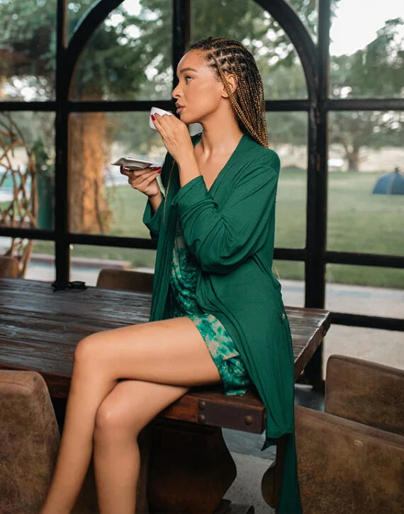 SIRA SET VERT - Ensemble 3 pièces short