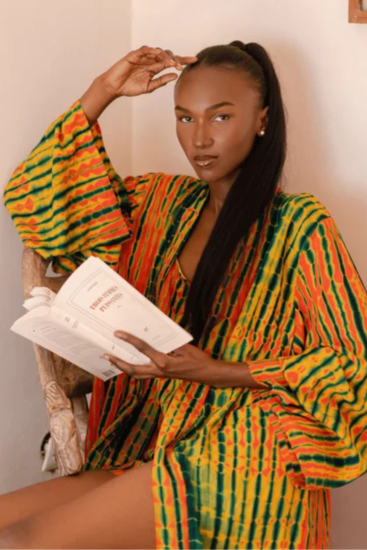 MALAKA SET ORANGE | Ensemble 3 pièces short