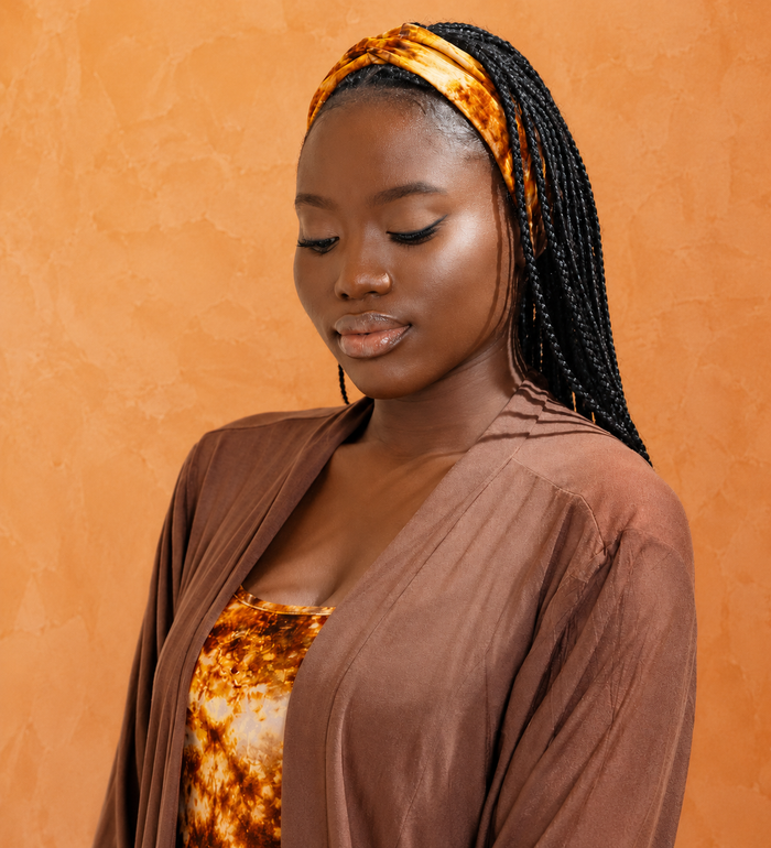 BANDEAU MARRON motif