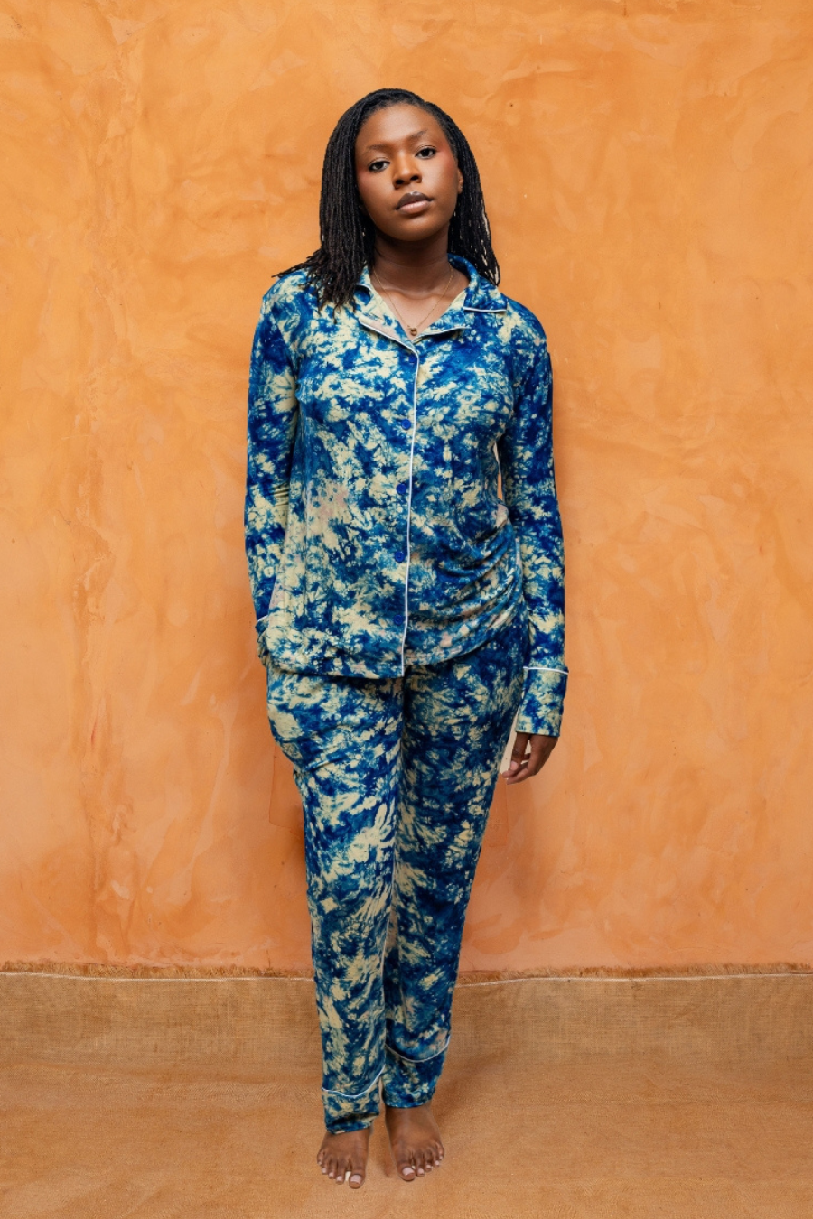 TIOSAN SET BLUE | 2-Piece Set: Shirt + Pants