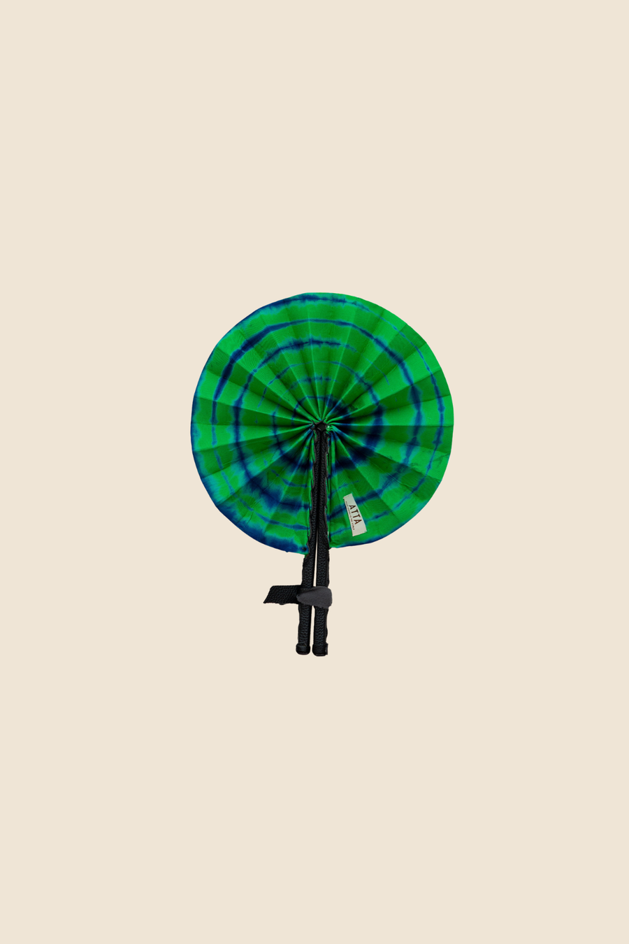 FAN GREEN | Leather and Fabric
