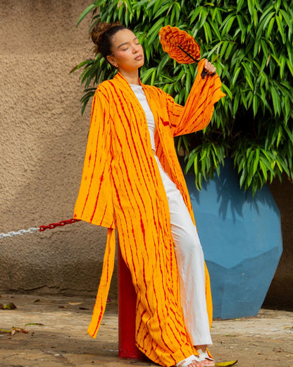 KIMONO MALAKA JAUNE - Kimono long