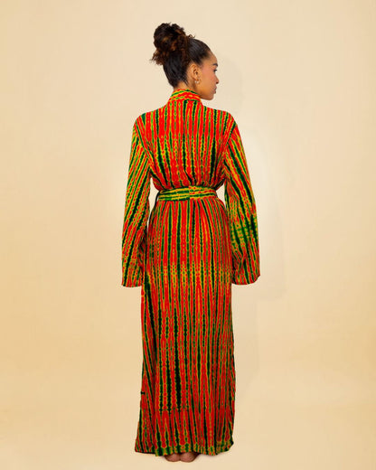 KIMONO MALAKA ORANGE - Kimono long