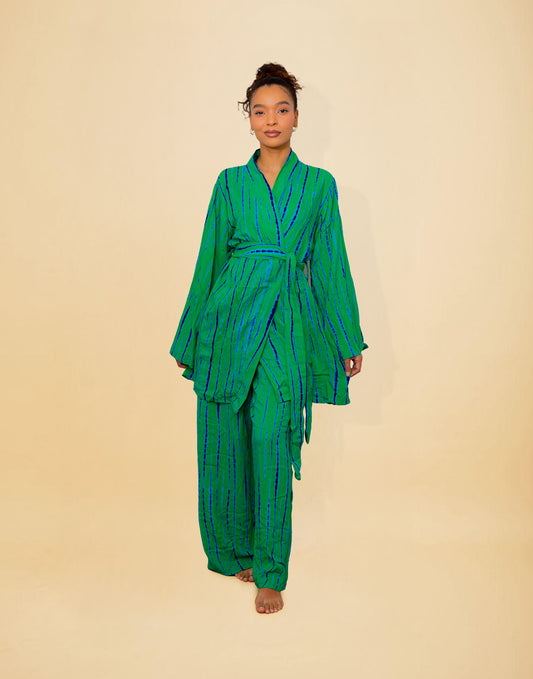 ATTA SET VERT - Ensemble loungewear pantalon
