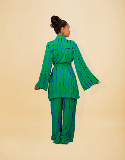 ATTA SET VERT - Ensemble loungewear pantalon