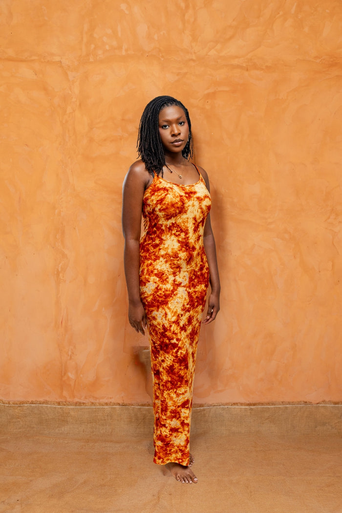 AWA ROBE SOLO ORANGE - Vue 1