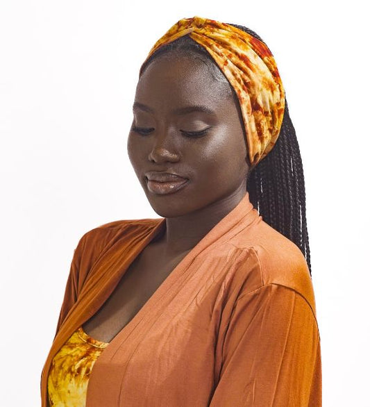 Bandeau Orange Motif