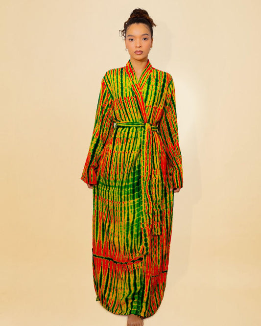 KIMONO MALAKA ORANGE - Kimono long