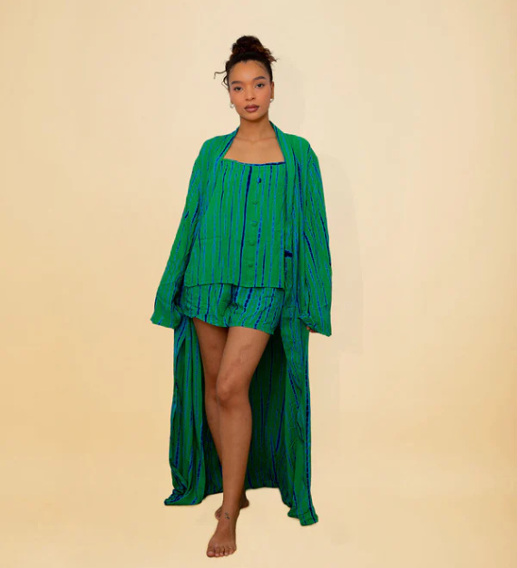 MALAKA SET VERT - Ensemble 3 pièces short