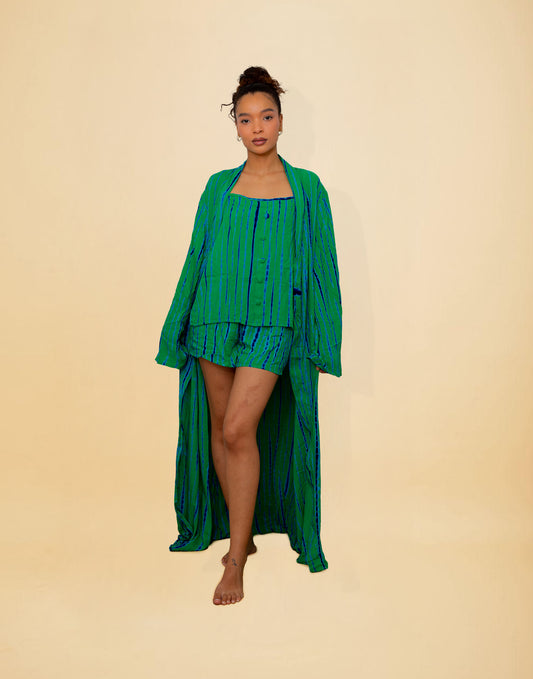 MALAKA SET VERT - Ensemble 3 pièces short