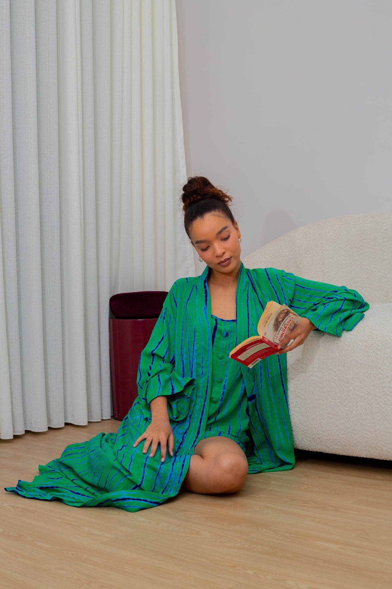 MALAKA SET VERT - Ensemble 3 pièces short