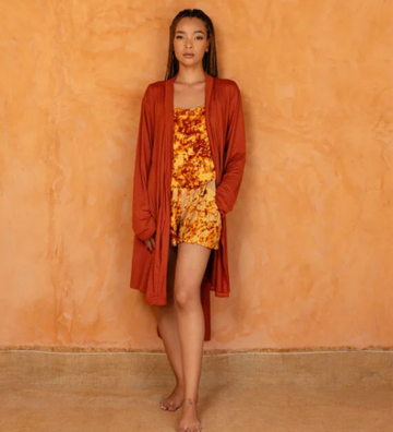 SIRA SET ORANGE - Ensemble 3 pièces short