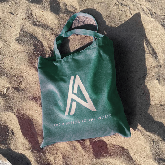 ATTA BAG VERT - Tote bag en coton