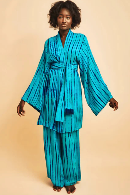 ATTA SET BLUE GREEN – Loungewear pants set