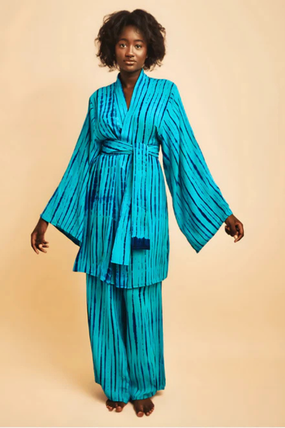 ATTA SET BLUE GREEN – Loungewear pants set