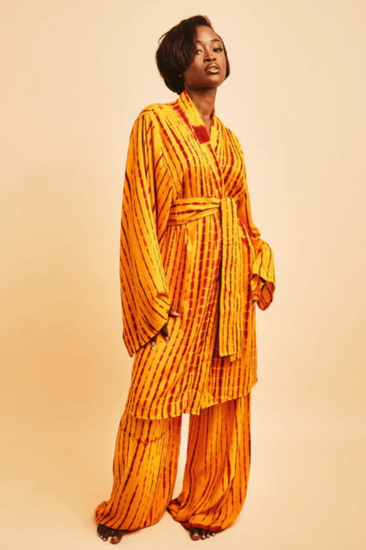 ATTA SET JAUNE  | Ensemble loungewear pantalon