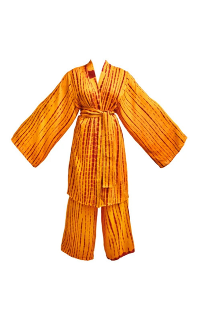 ATTA SET JAUNE  | Ensemble loungewear pantalon