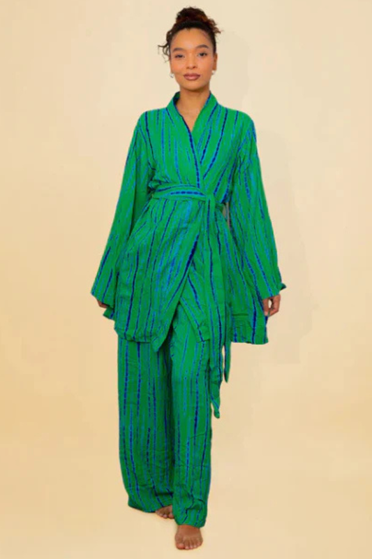 ATTA SET BLUE GREEN – Loungewear pants set
