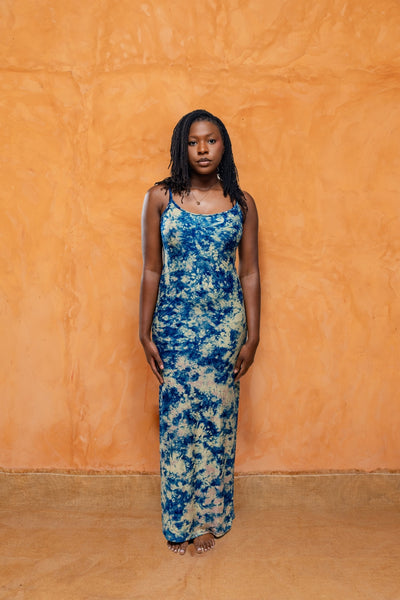 AWA ROBE SOLO BLEU | Robe seule