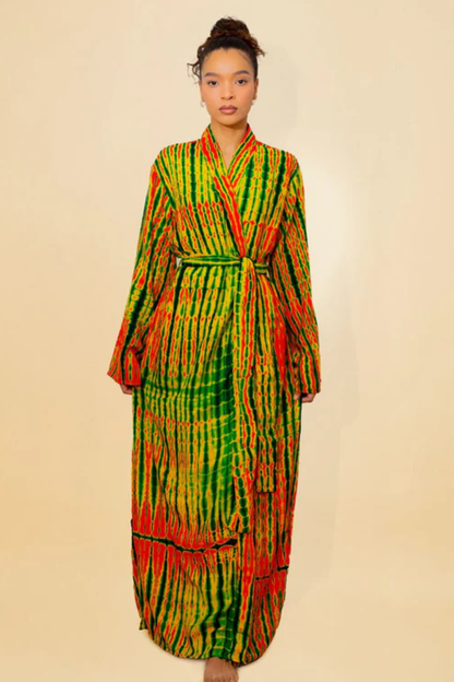 KIMONO MALAKA ORANGE | Kimono long