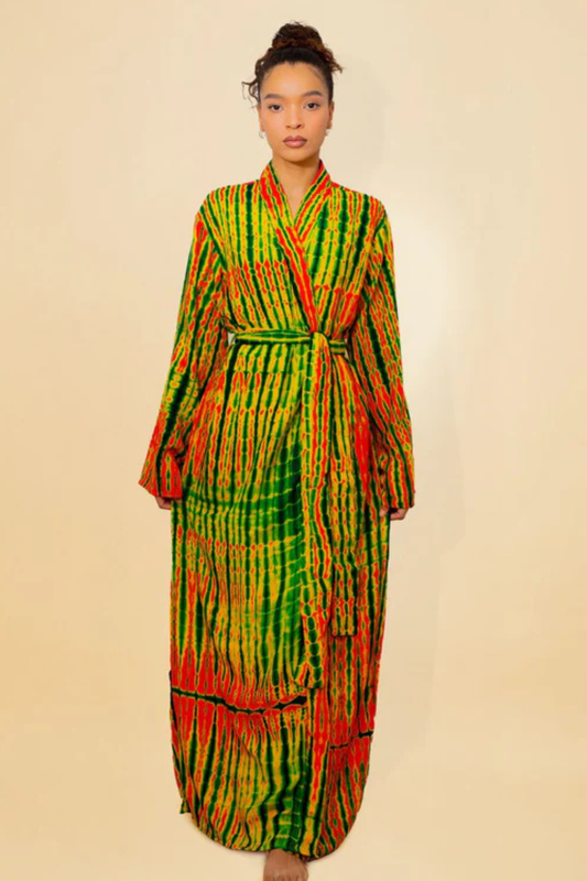 KIMONO MALAKA ORANGE | Kimono long