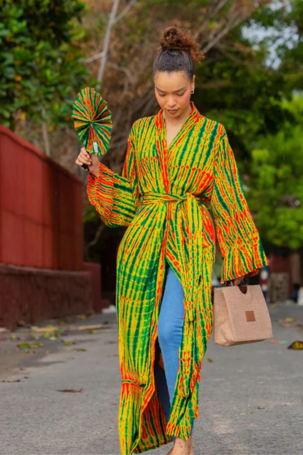 KIMONO MALAKA ORANGE | Kimono long