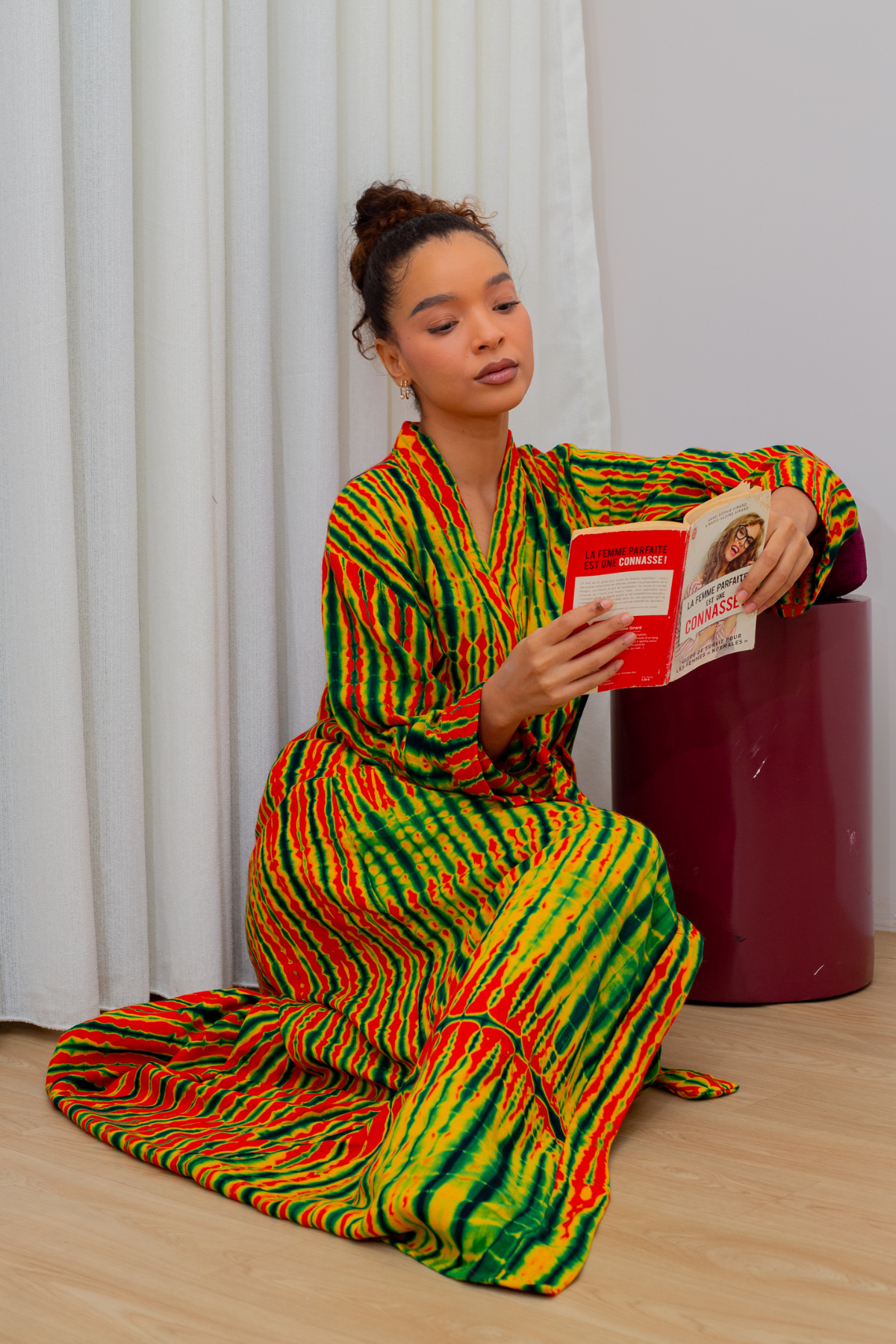 MALAKA KIMONO ORANGE | Kimono long