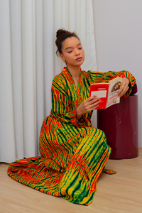 MALAKA KIMONO ORANGE | Kimono long
