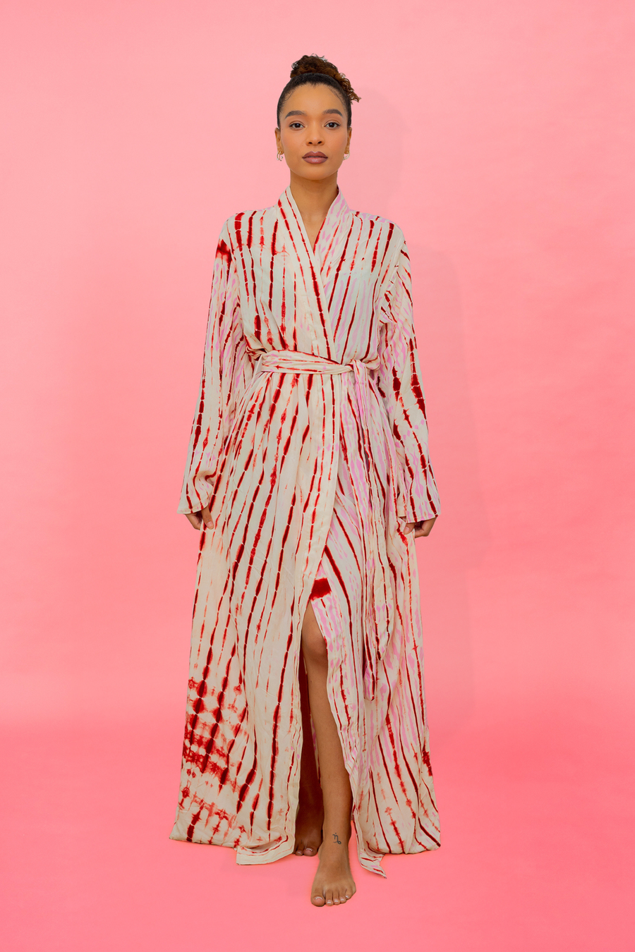 MALAKA KIMONO ROSE | Kimono long